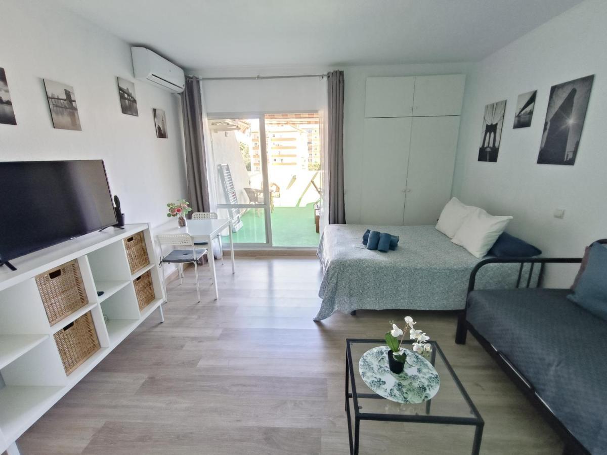 VIVE BENALMÁDENA Estudio Benal Beach 319 Vistas al Mar, Parque Acuático Esterno foto